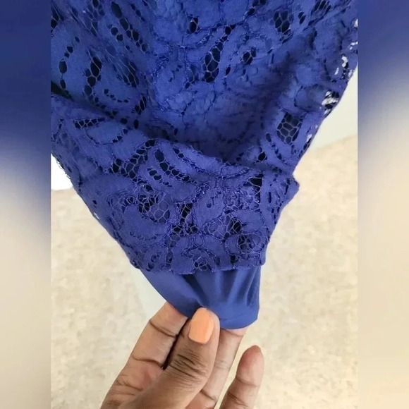 J.Crew Navy Pamela Leavers Eyelet Lace Sleeveless Dress(4) - Picture 8 of 11